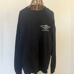 Source Unknown Black Graphic Long Sleeve Tee